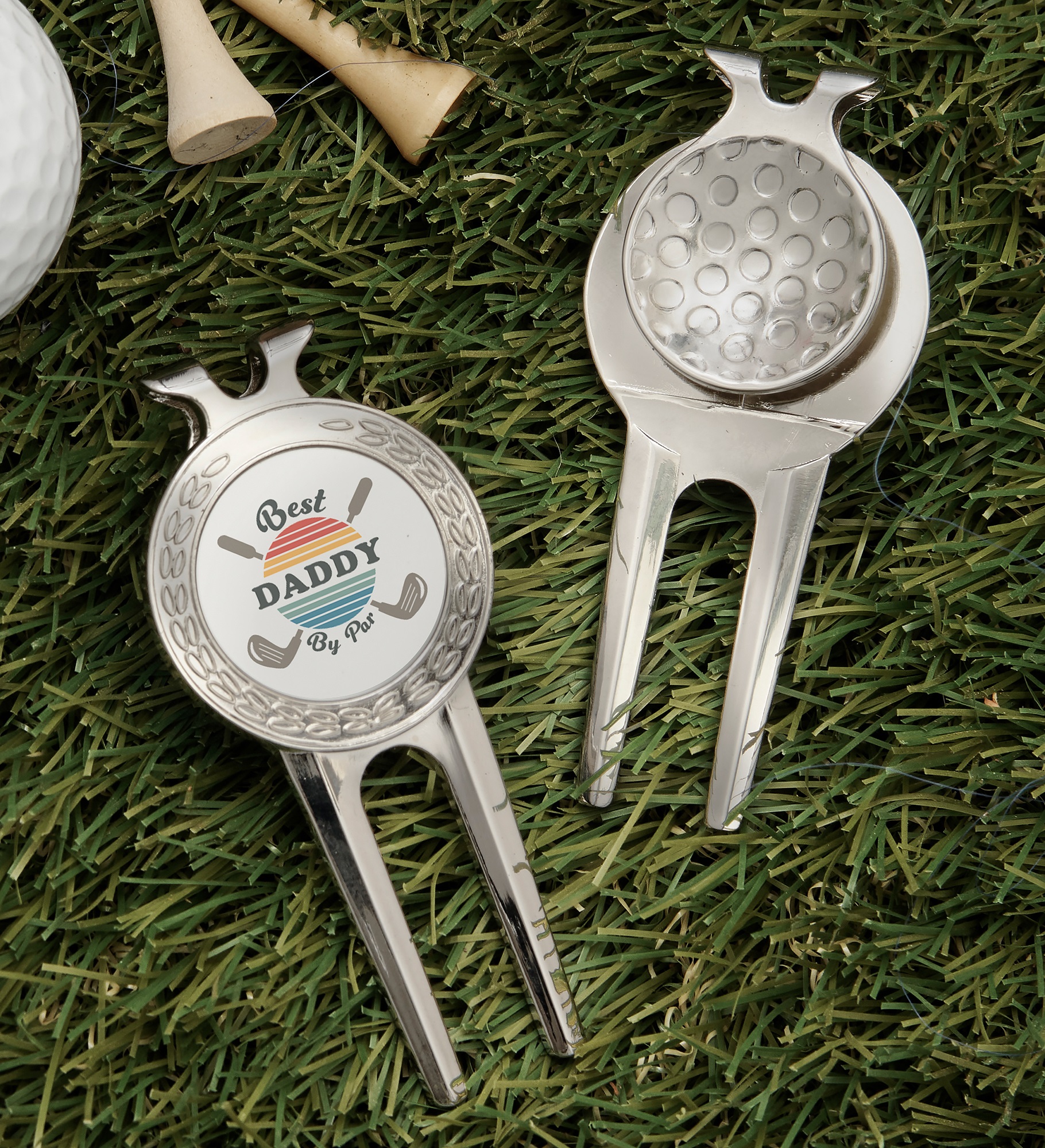 Best Dad By Par Personalized Divot Tool, Ball Marker & Clip